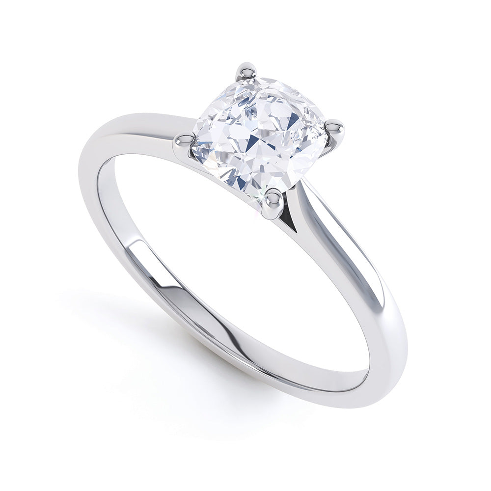 MARIA Plain Cushion Solitaire