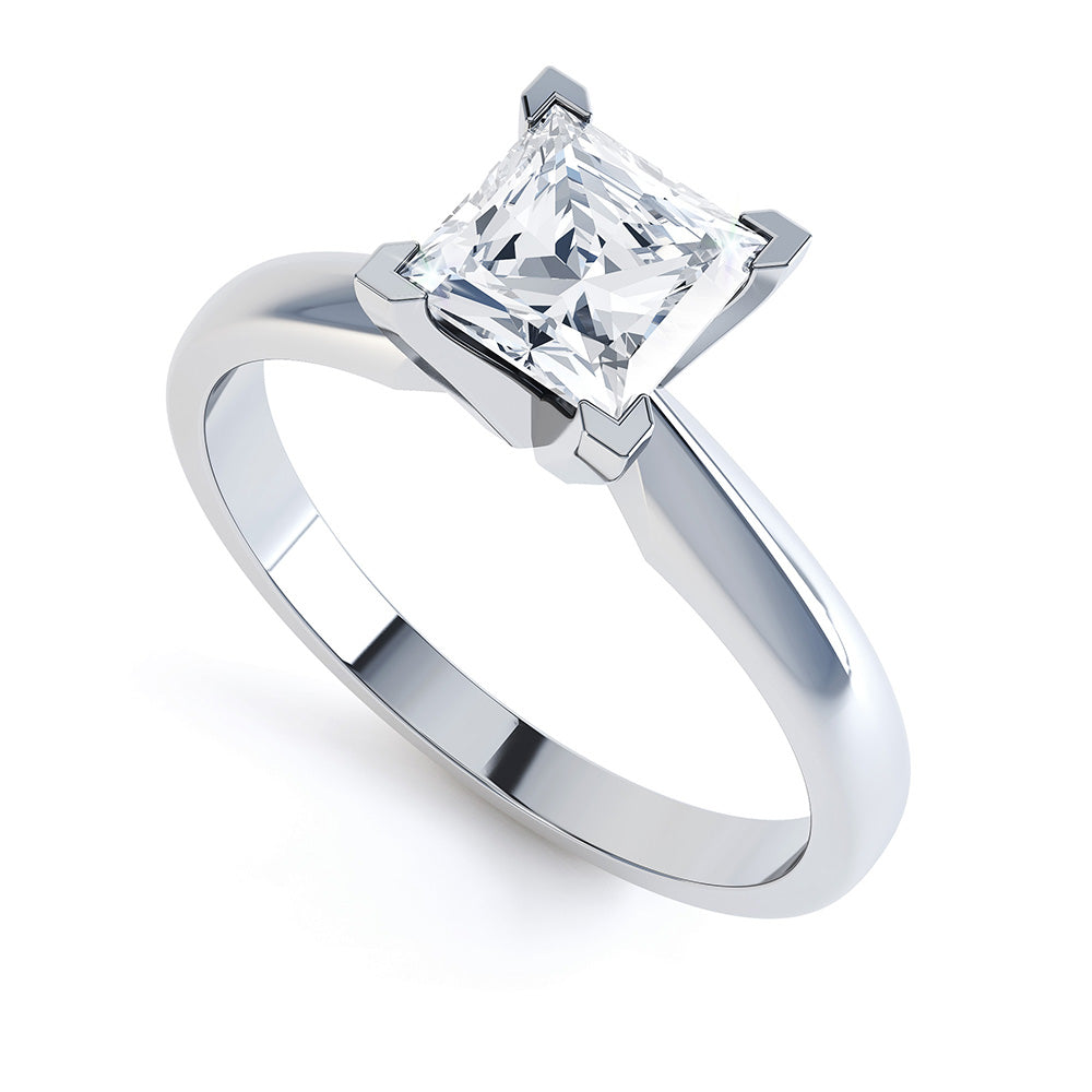 CATHREENA Plain Princess Solitaire